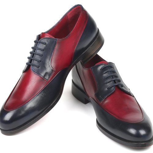 paul parkman paul parkman men s bordeaux navy derby shoes id 993 bdnv 36482756346114