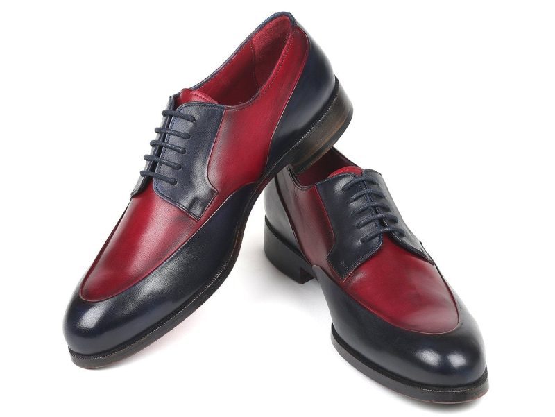 paul parkman paul parkman men s bordeaux navy derby shoes id 993 bdnv 36482756346114