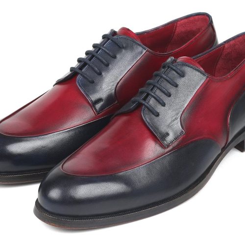 paul parkman paul parkman men s bordeaux navy derby shoes id 993 bdnv 36482756378882