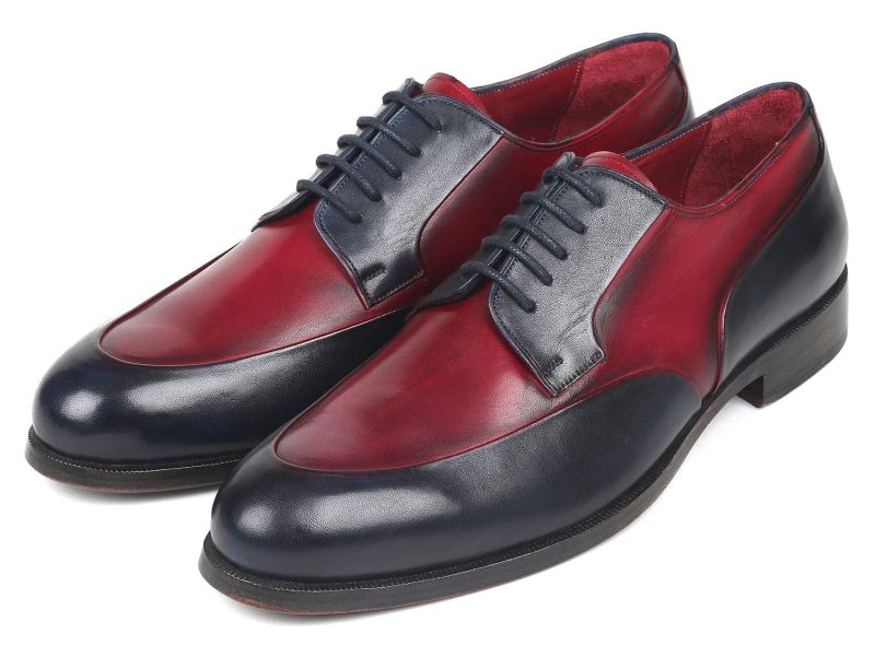 paul parkman paul parkman men s bordeaux navy derby shoes id 993 bdnv 36482756378882