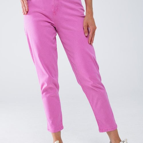 q2 women s jean ankle skinny basic jeans in pink ankle skinny basic jeans in pink 40897558184194