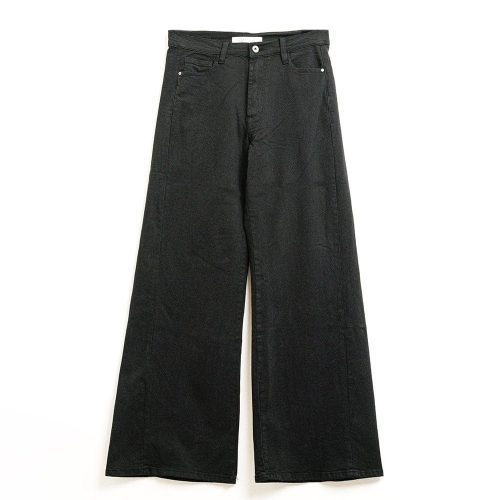 q2 women s jean extra wide leg trousers in black extra wide leg trousers in black 42084488052994