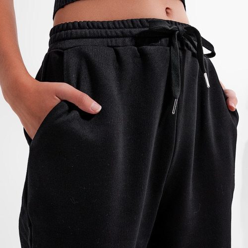 q2 women s pants trousers adjustable waistband joggers in black adjustable waistband joggers in black 39087219179778