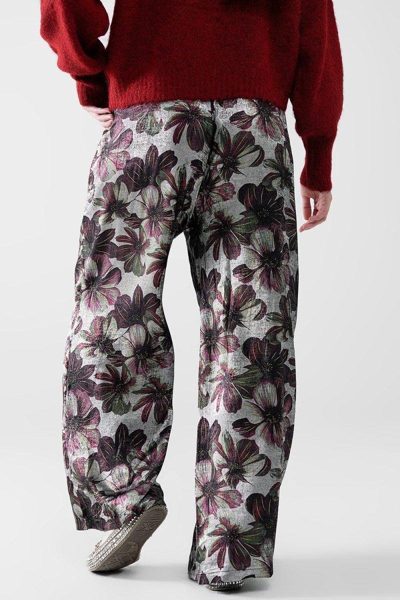 q2 women s pants trousers wide leg pants in floral print wide leg pants in floral print 42084497522946