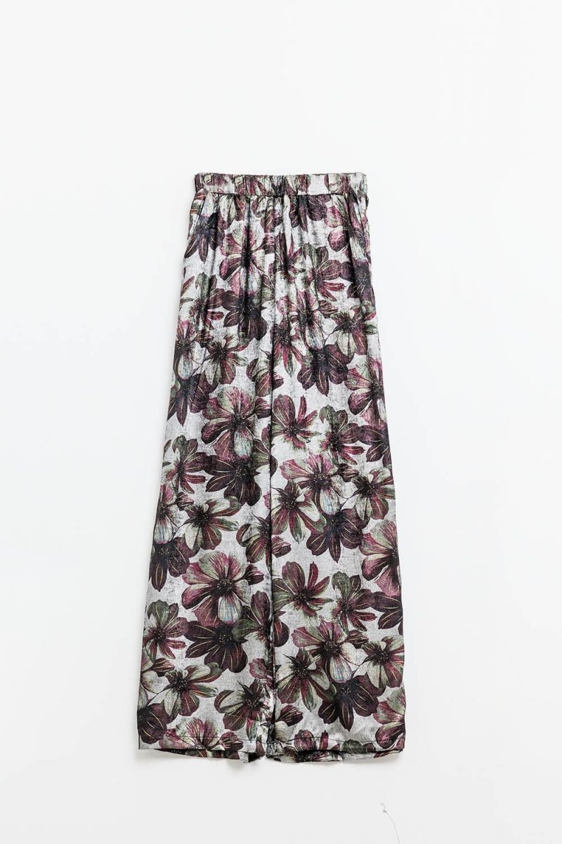 q2 women s pants trousers wide leg pants in floral print wide leg pants in floral print 42084497686786