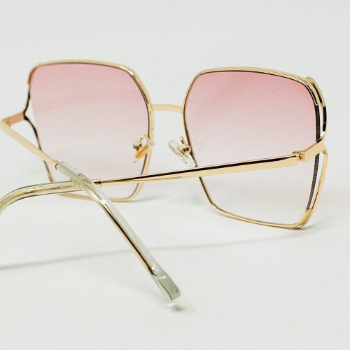 q2 women s sunglasses one size pink oversized square metal sunglasses in light pink gradient lens 9605821 63017 2609602621019 41749773025538