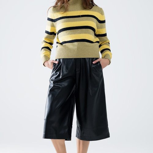 q2 women s sweater green sweater with black and yellow stripes green sweater with black and yellow stripes 42084471111938