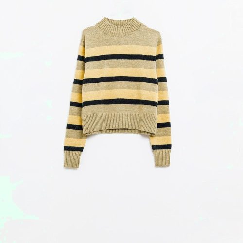 q2 women s sweater green sweater with black and yellow stripes green sweater with black and yellow stripes 42084471210242