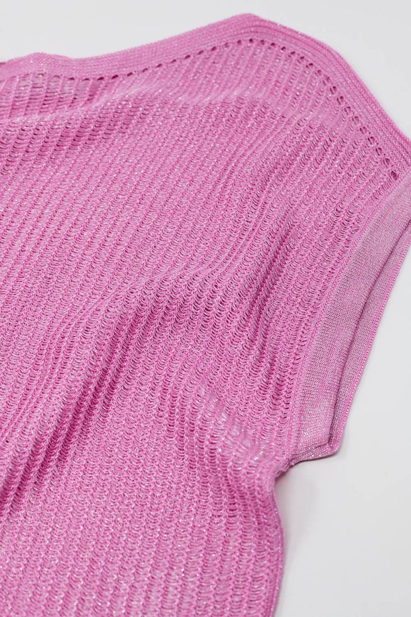 q2 women s sweater one size pink boat neck ribbed sweater with cap sleeves in pink boat neck ribbed sweater with cap sleeves in pink 5460726 60993 2524102621010 40657675190530