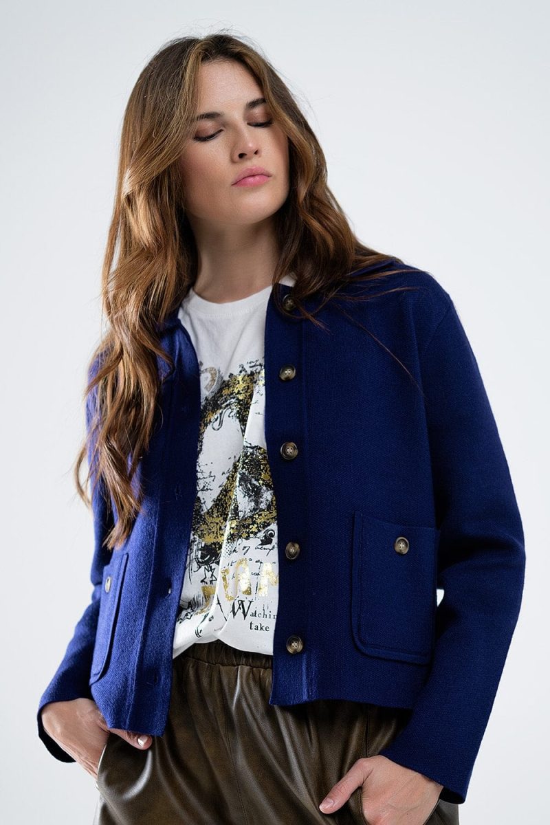 q2 women s sweater soft knit cardigan in ink blue with front pockets soft knit cardigan in ink blue with front pockets 42115311993090 1