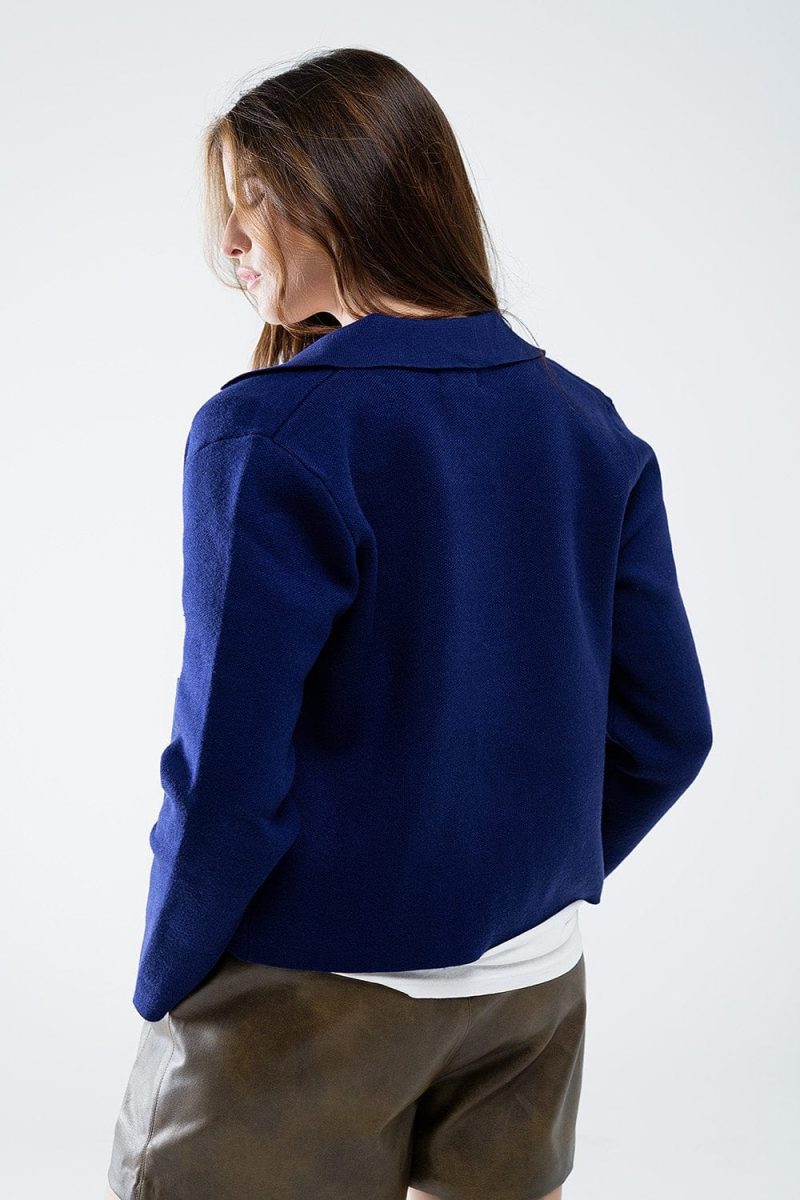 q2 women s sweater soft knit cardigan in ink blue with front pockets soft knit cardigan in ink blue with front pockets 42115312025858 1